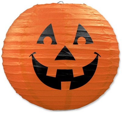 J-O-L Paper Lanterns of Size 9½'' for Halloween - Beistle