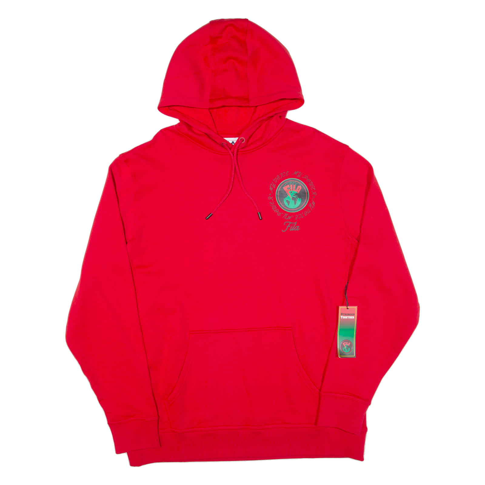 FILA My Power. Felpa con cappuccio My Voice uomo rossa XL