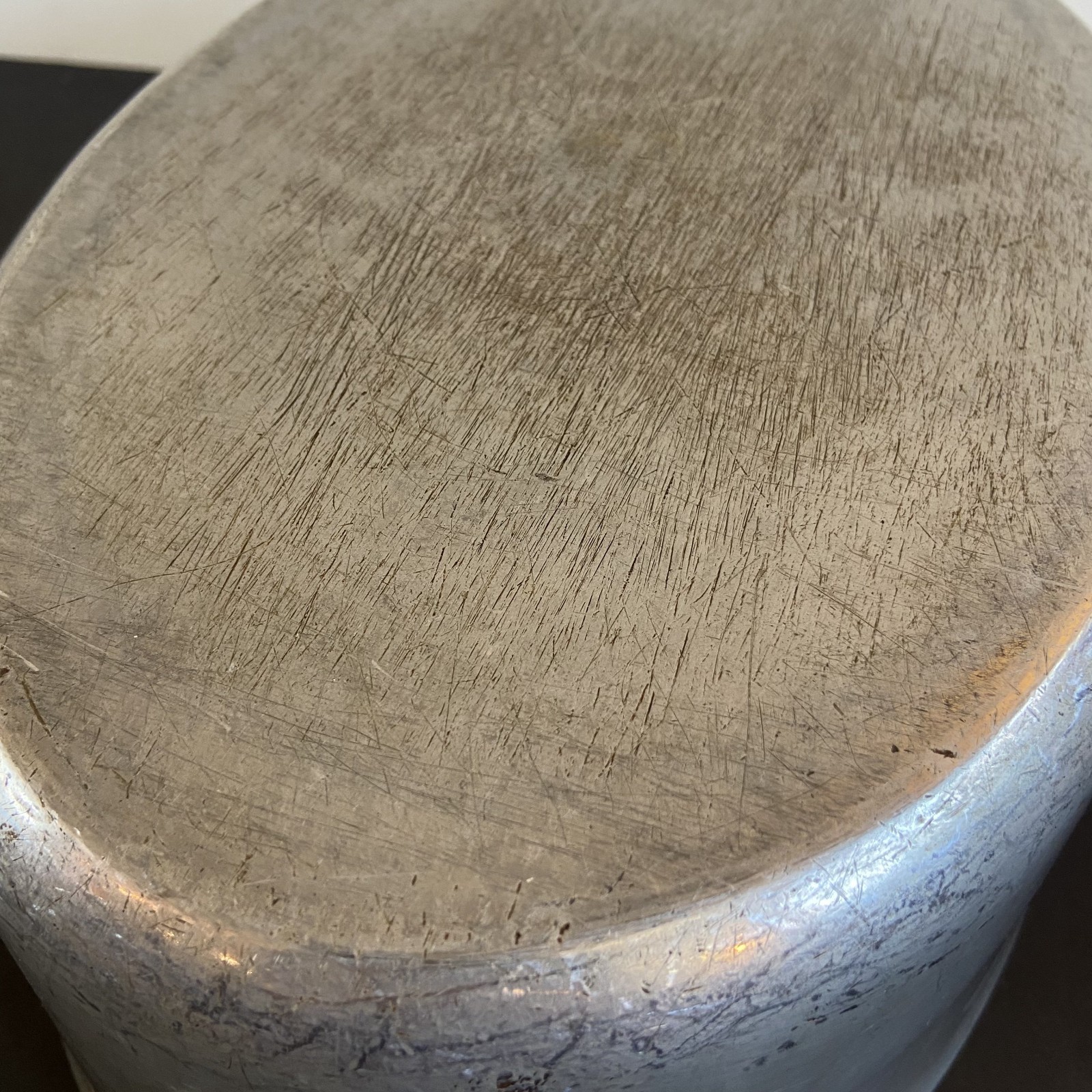 Vintage Heavy Aluminum Oval Dutch Oven Roaster with Lid 6 Quart Dutch Oven