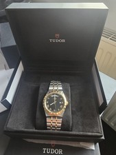 Tudor Royal Stainless Steel/Yellow Gold Watch 41mm black Dial Day/date