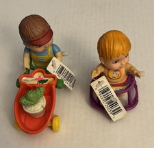 Vintage 1990s New Ray Novelty Baby Walker Tomy Wheelbarrow Mini Wind Up Toys Lot