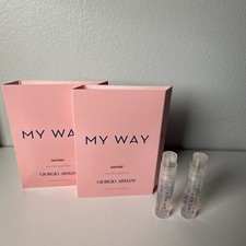 2 Giorgio Armani My Way Nectar Eau de Parfum Perfume Vial Sampler 1.2 ml Each