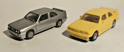 BMW M3 Modelle, 1:87: 1x Herpa, 1x Monogram. Private Sammlungsauflösung - top!