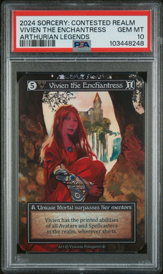 PSA 10 VIVIEN THE ENCHANTRESS Unique FOIL Arthurian Legends