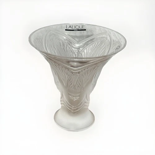 Lalique Soliflore Cigales 'Cicadas' Bud Vase 4.25"
