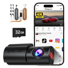 REDTIGER A1 32GB SD 4K Dash Cam with WiFi  APP Control, With 24H Parking Mode