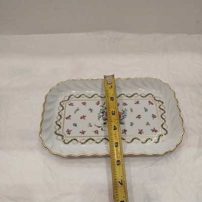 アンティーク雑貨 Haviland Limoges Louveciennes Haviland Limoges Louveciennes Rectangular Serving Tray Trinket