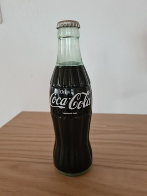 Coca Cola Flaschen Radio 80er Olympia 1980 Moskau Олимпиада 80,H:20 cm o.Batteri