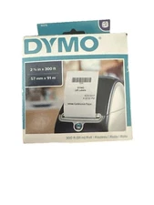 DYMO White Continuous Paper Labels 2-1/4 x 300 Ft (57mm X91mm) New Sealed