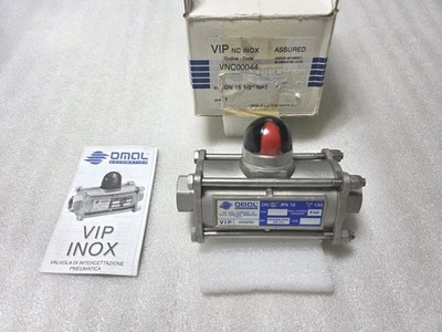 OMAL DN15 PN16, Tmax 150 C, Pneumatic Coaxial Valve Type NC,Max Con Press 8 Bar 