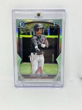 2023 Bowman Chrome Christian Cerda 1st Bowman Lunar Glow Refractor #BCP-56