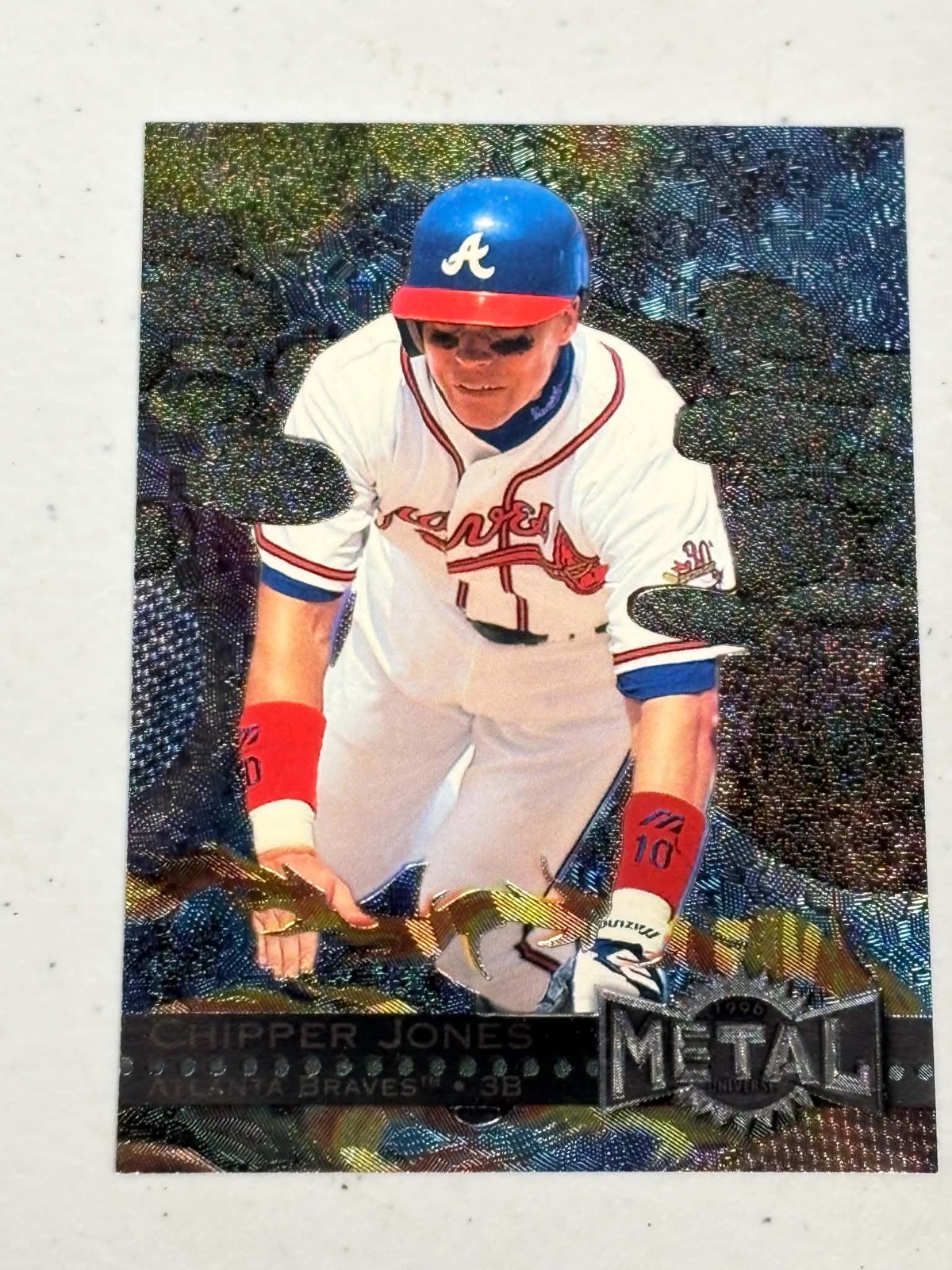 1996 Metal Universe #129 Chipper Jones