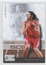 2007-08 Topps Luxury Box Rookie Bronze /249 Luis Scola #68 Rookie RC