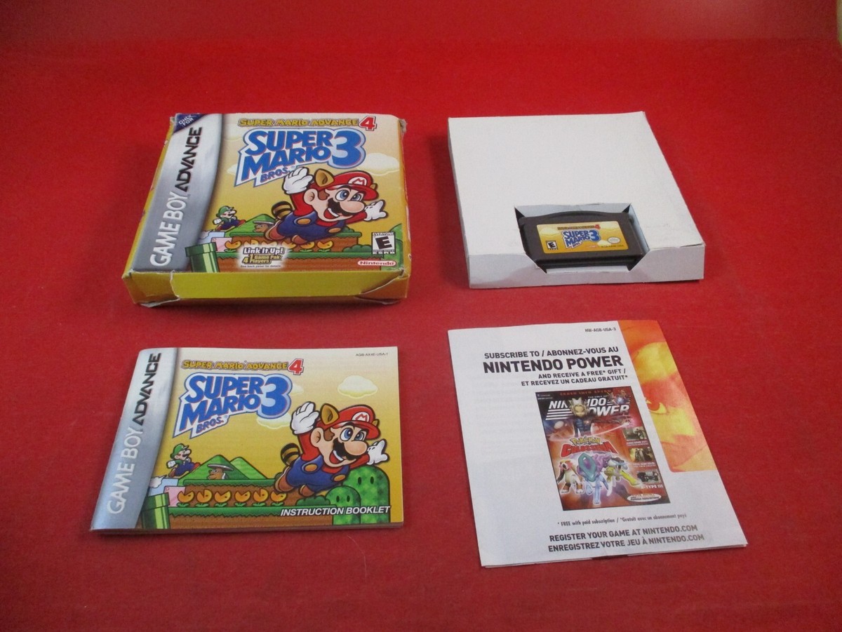 Super Mario Advance 4: Super Mario Game Boy Advance COMPLETE w/ Box  #Y