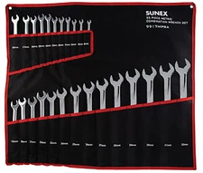 Sunex Tool  9917Mpra 25 Piece Metric Full Polished V-Groove Combination Wrench