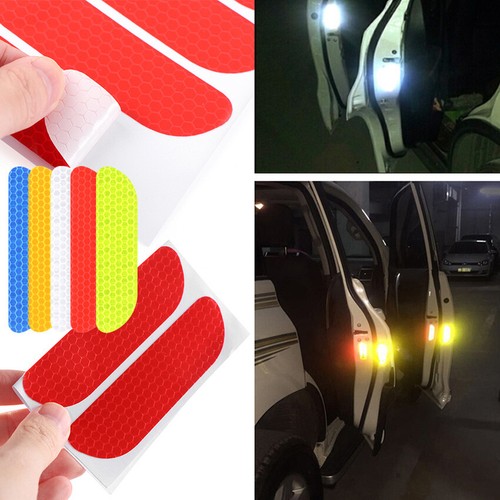 4 Pcs Door Accessories Open Sign Universal Rear Car Reflective Sticker Set
