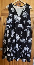 Bump It Up Maternity Scuba Style Skater Dress Black And Floral Size 16