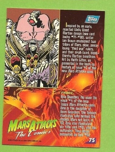 1994 Topps Mars Attacks Deluxe Complete Your Set U Pick - Picture 95 of 141