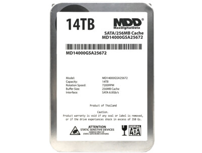 MaxDigitalData (MD14000GSA25672) 14TB 7200RPM 3.5'' 128MB Internal Hard Drive
