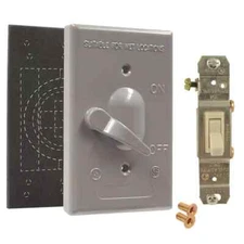 5121-0 Hubbell 1-Gang Weatherproof Cover, Vertical, Toggle Single Pole 125V, 15A