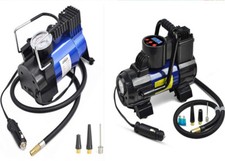 Tire Inflator Car Air Pump Compressor Portable Auto 12V DC 150 PSI Blue