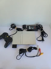 Complete Sony ps2 slim silver scph-79001/8MB Card/ 1 Game/ TESTED/ WORKING