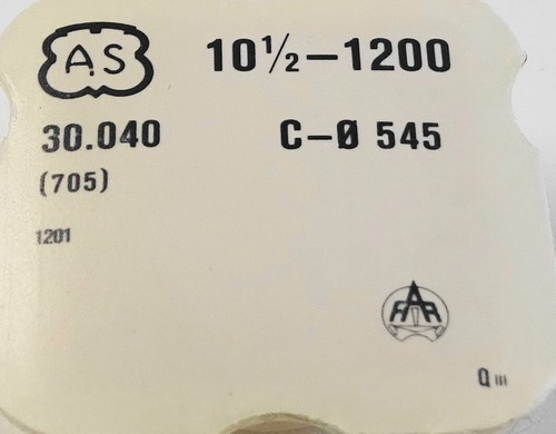 Pièce De Montre AS SCHILD Cal. 466 - Roue D'échappement Pour Mouvement