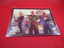 Grand Theft Auto V Promo Lithograph Print Rockstar *NEW* Franklin Trevor Michael