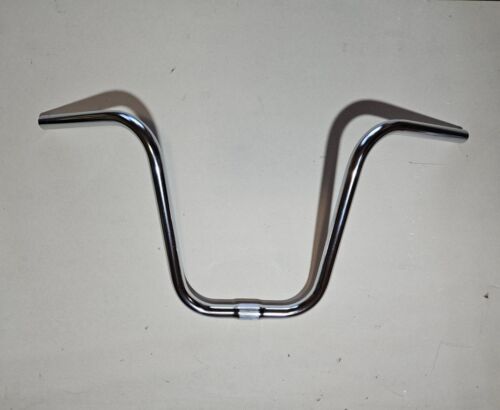 GENUINE VINTAGE LOWRIDER BICYCLE CLASSIC STEEL 11" RISE U HANDLEBAR IN CHROME  - Picture 1 of 5