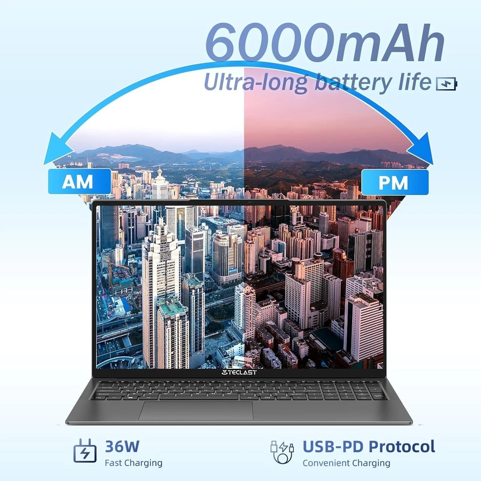 TECLAST F17Plus Laptop 17,3" Notebook – Intel N95 | 16GB RAM | 512GB SSD | Win11 - Bild 4 von 4