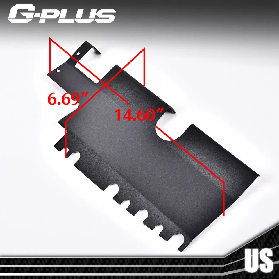 Fit For 15-18 Subaru WRX & STI 4-Door Radiator Shroud Cooling Plate Kit Black Foto 2 de 4