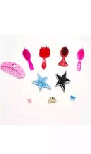 Lot of 10 Doll Babydoll Hair Brushes Clips Combs Accessories Unbranded