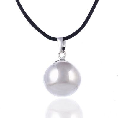 Silver Harmony Ball Necklace Brilliant Pregnancy Chime Bola