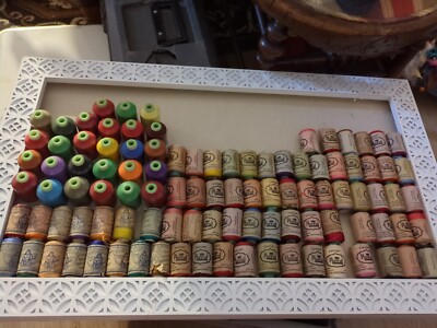 100 new machine embroidery Thread Lot.  Royal, Coats And Clarks, Hermandas...