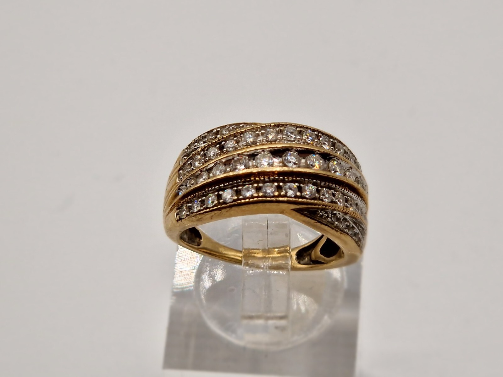 9ct Gold Diamond Ring. eBay