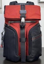TUMI Alpha Bravo Logistics Backpack Bag Red Colors Nylon Leather Outlet New