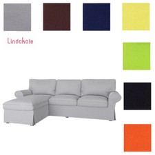 Custom Made Cover Fits IKEA EKTORP Sofa with Chaise / Loveseat with Chaise Cover