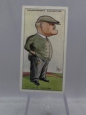 1931 Churchman  Prominent Golfers Small #39 John H. Taylor (Set Break) (C)