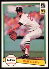 1982 Donruss Mark Clear Boston Red Sox #452