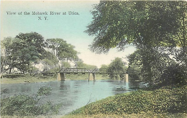 NY, Utica, New York, Mohawk River, Utica Paper Co eBay