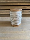 10 METRES FRENCH TICKING BEIGE WHITE STRIPE RIBBON LOOSE (NO SPOOL) NEW 16MM
