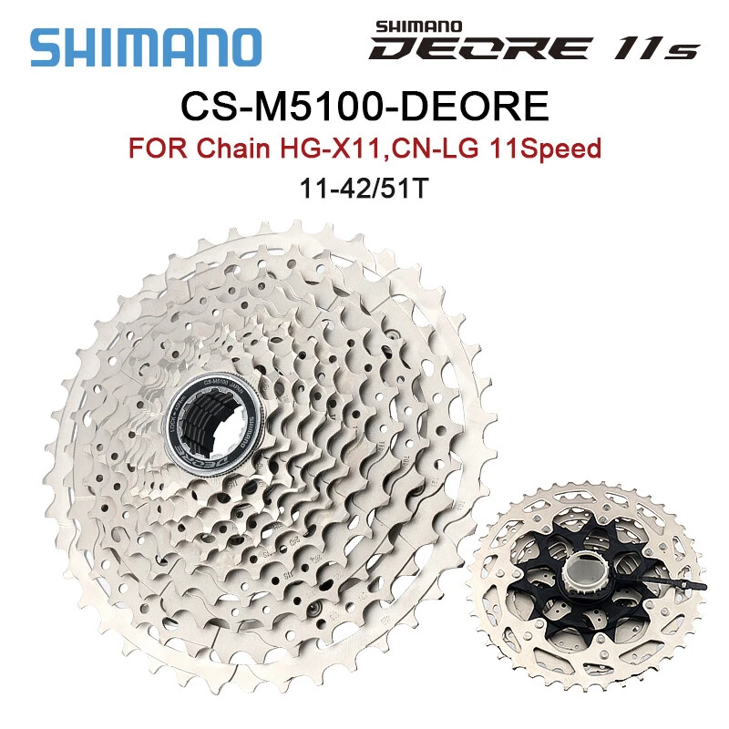 Shimano DEORE CS M5100 Cassette Sprocket 11 Speed 11 42T 51T Mountain Bike MTB eBay
