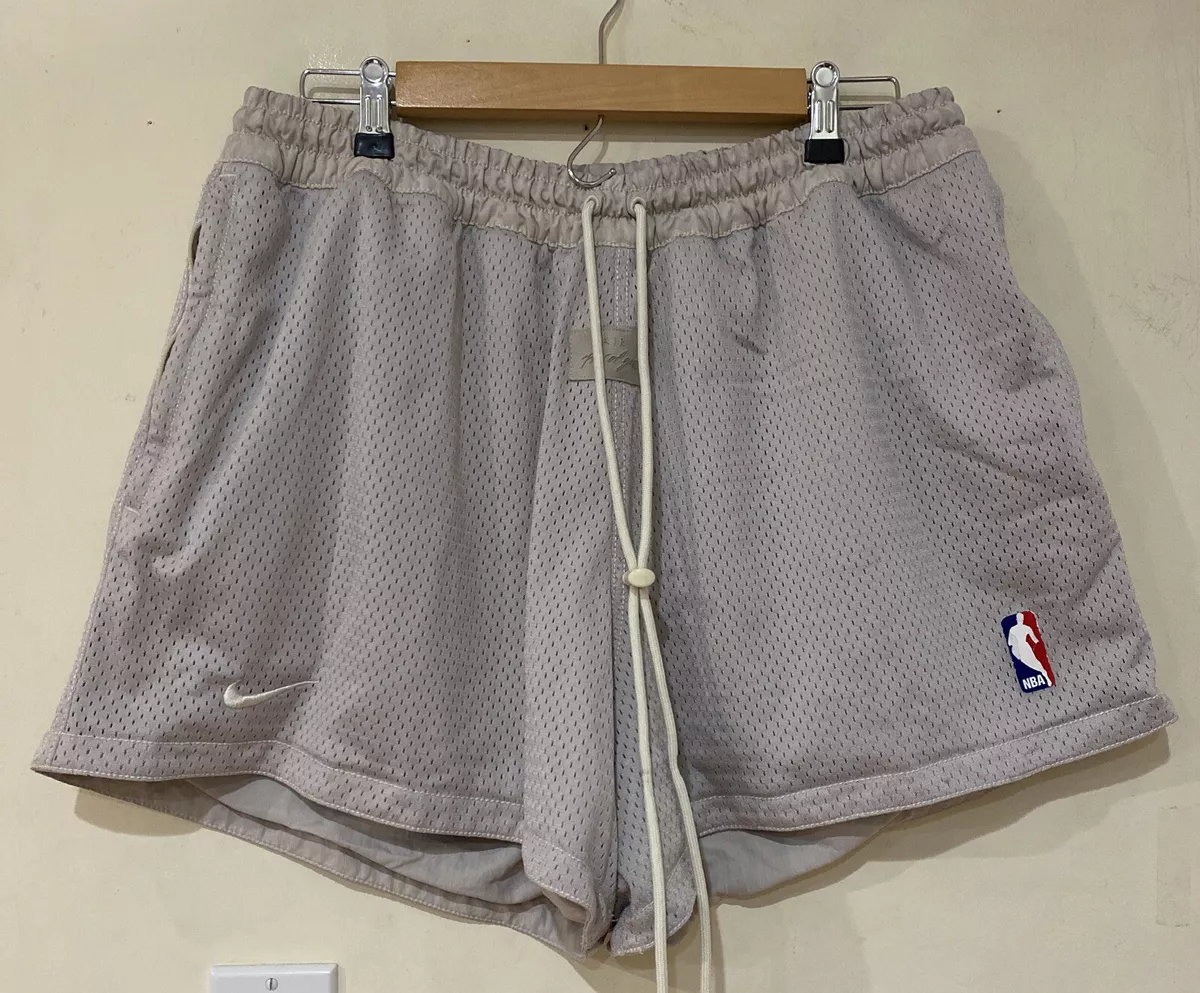 Nike x Fear of God x NBA Basketball Shorts FOG Sail/Cream Size XL