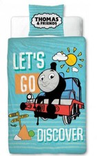 Thomas  Friends Lets Go  Cot Toddler Quilt Cover Licensed 120cm x 150cm New