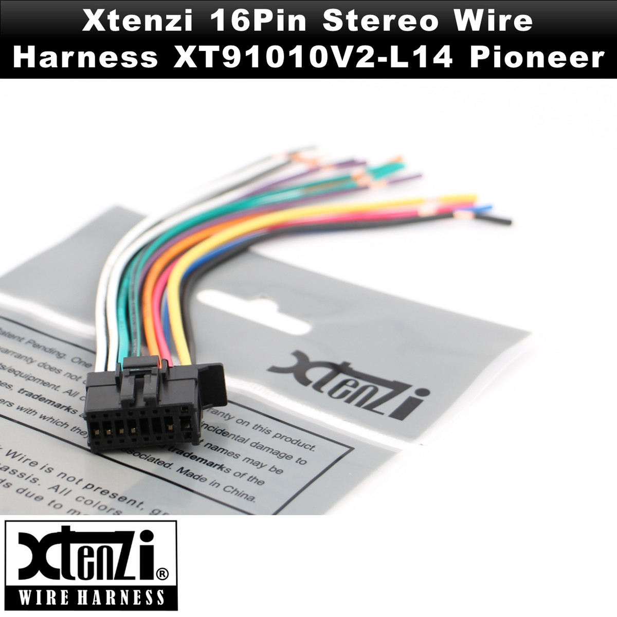 Xtenzi 16Pin Car Wire Harness Connector for Pioneer FHX700BT