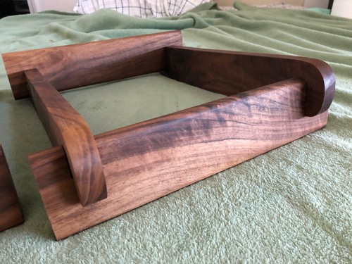 Walnut speaker stands for JBL 