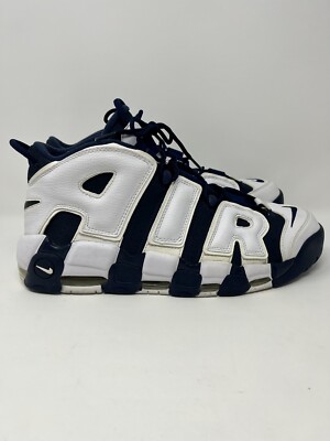 Nike Air 414962-104 More Uptempo Olympic 2016 White Midnight Navy 