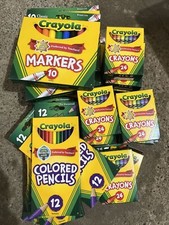  26 Crayola Crayon Marker Colored Pencil Kid Craft Teacher Student School Bulk