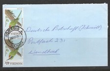 Namibia Cover Gobabis 4 31.07.2001 to German Embassy Bluecheekes bee-eater