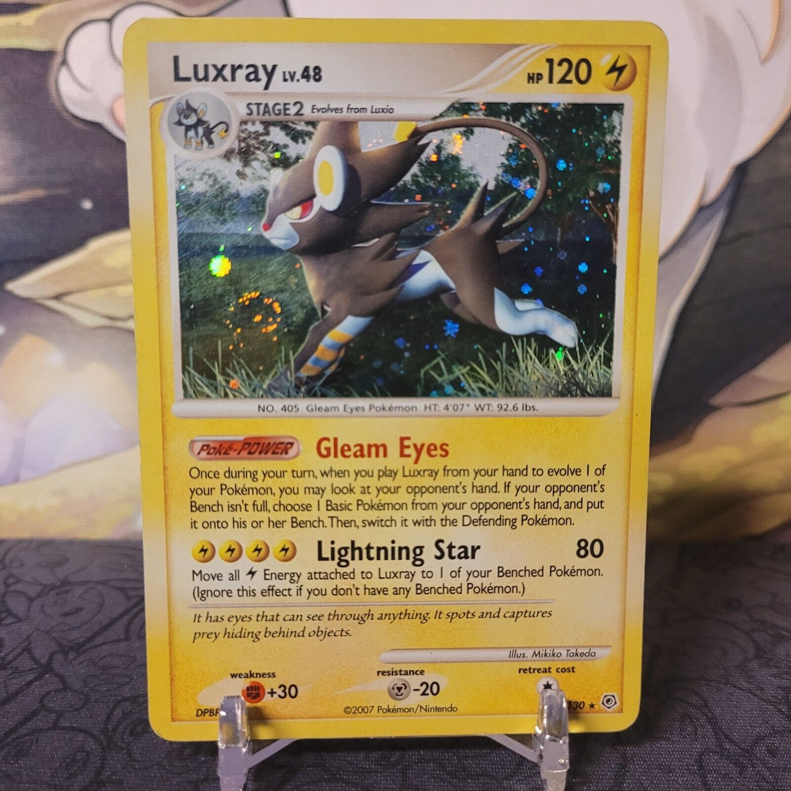 Pokemon TCG - Luxray Diamond & Pearl Holographic w/Swirl Card 7/130 - –  Pfaltzcraftsmore